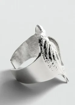 MANGO Biżuteria*Duża bransoletka liść