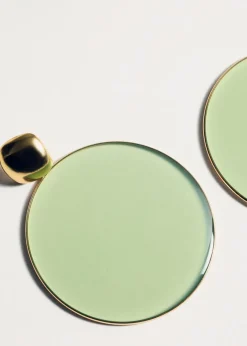 MANGO Biżuteria*Duże okrągłe kolczyki z żywicy