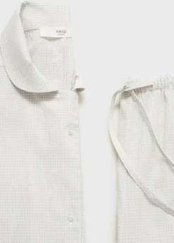 MANGO Piżamy|Piżamy*Długa bawełniana piżama