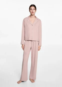 MANGO Piżamy*Długa bawełniana piżama