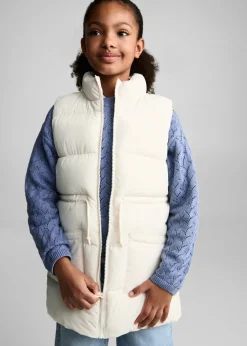 Dzieci MANGO Płaszcze I Kurtki*Długa kamizelka pikowana