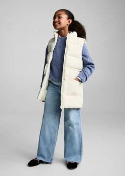 Dzieci MANGO Płaszcze I Kurtki*Długa kamizelka pikowana