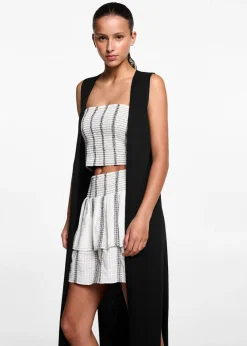 MANGO Swetry I Kardigany|Kamizelki*Długa kamizelka z dzianiny