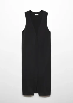 MANGO Swetry I Kardigany|Kamizelki*Długa kamizelka z dzianiny