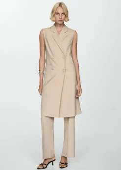 MANGO Kurtki|Marynarki*Długa kamizelka z guzikami