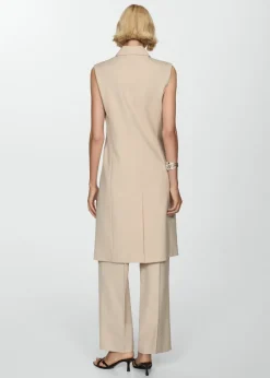 MANGO Kurtki|Marynarki*Długa kamizelka z guzikami