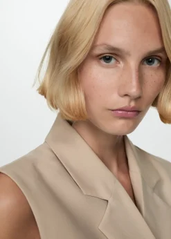 MANGO Kurtki|Marynarki*Długa kamizelka z guzikami