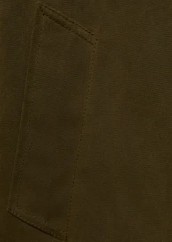 MANGO Płaszcze*Długa parka z kołnierzem ze sztruksu