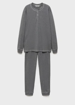 MANGO Piżamy*Długa piżama 100% bawełna