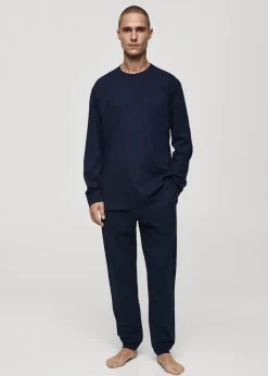 MANGO Piżamy*Długa piżama 100% bawełna