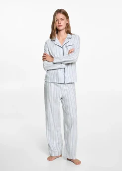 MANGO Piżamy*Długa piżama w paski