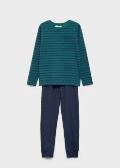 Dzieci MANGO Piżamy*Długa piżama w paski