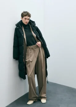 MANGO Płaszcze*Długa pikowana kurtka