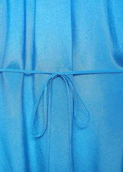 MANGO Koszule I Bluzki*Długa satynowa koszula z asymetrycznym zapięciem