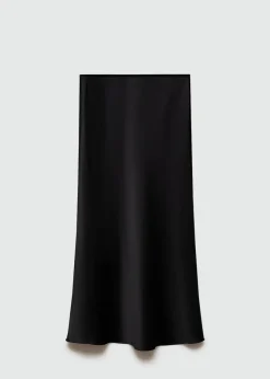 MANGO Spódnice*Długa satynowa spódnica