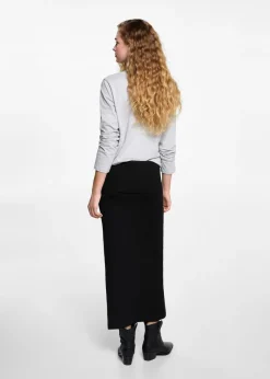 MANGO Spódnice*Długa spódnica z dzianiny