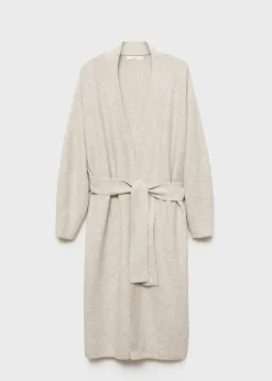 MANGO Piżamy|Piżamy*Długi kardigan z dzianiny