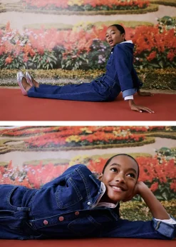 Dzieci MANGO Sukienki I Kombinezony*Długi kombinezon dżinsowy