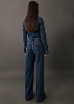 MANGO Sukienki I Kombinezony*Długi kombinezon dżinsowy