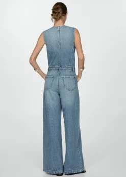 MANGO Sukienki I Kombinezony*Długi kombinezon dżinsowy