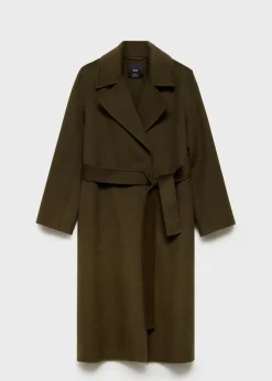 MANGO Płaszcze*Długi płaszcz handmade z paskiem