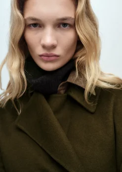 MANGO Płaszcze*Długi płaszcz handmade z paskiem