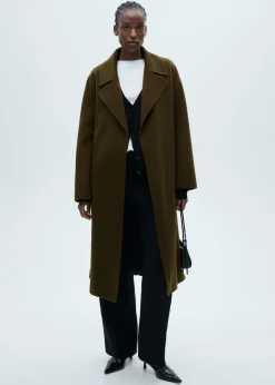 MANGO Płaszcze*Długi płaszcz handmade z paskiem