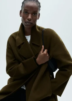 MANGO Płaszcze*Długi płaszcz handmade z paskiem