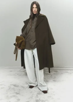 MANGO Płaszcze*Długi płaszcz handmade z paskiem