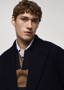 MANGO Płaszcze*Długi płaszcz wełniany relaxed fit