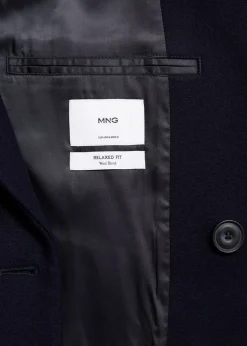 MANGO Płaszcze*Długi płaszcz wełniany relaxed fit