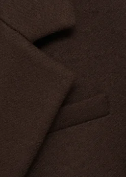 MANGO Płaszcze*Długi płaszcz wełniany z teksturą