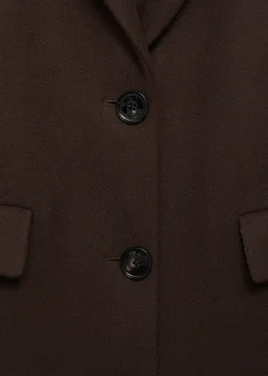 MANGO Płaszcze*Długi płaszcz wełniany z teksturą