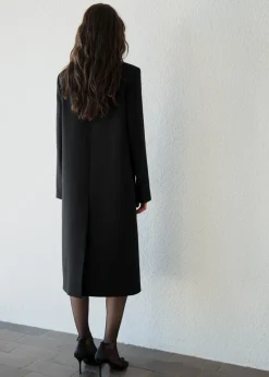 MANGO Płaszcze*Długi płaszcz wełniany z teksturą