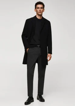 MANGO Płaszcze*Długi płaszcz z wełny z recyklingu