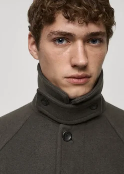 MANGO Płaszcze*Długi płaszcz z wełny z recyklingu