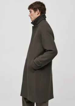 MANGO Płaszcze*Długi płaszcz z wełny z recyklingu