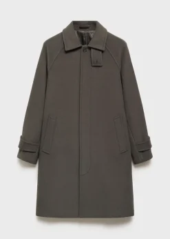 MANGO Płaszcze*Długi płaszcz z wełny z recyklingu