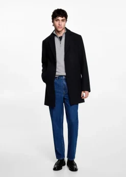 MANGO Płaszcze I Kurtki*Długi prosty płaszcz