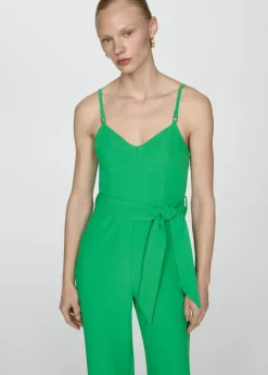 MANGO Sukienki I Kombinezony*Długi, wiązany kombinezon