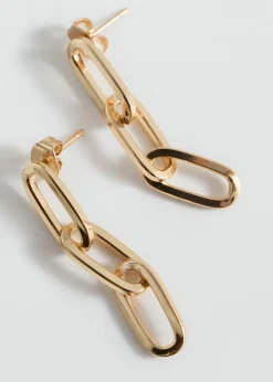 MANGO Biżuteria*Długie kolczyki łańcuszki z koralikami