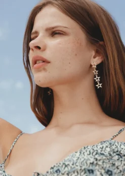 MANGO Biżuteria*Długie kolczyki z gwiazdkami