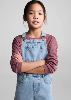 Dzieci MANGO Sukienki I Kombinezony*Długie ogrodniczki dżinsowe