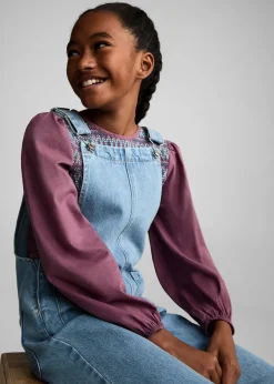 Dzieci MANGO Sukienki I Kombinezony*Długie ogrodniczki dżinsowe