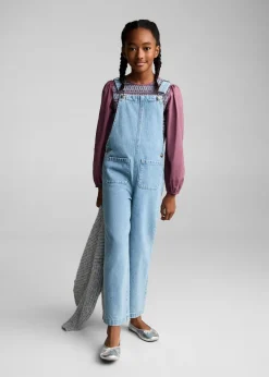 Dzieci MANGO Sukienki I Kombinezony*Długie ogrodniczki dżinsowe