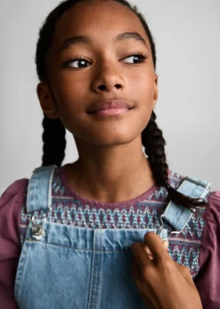 Dzieci MANGO Sukienki I Kombinezony*Długie ogrodniczki dżinsowe