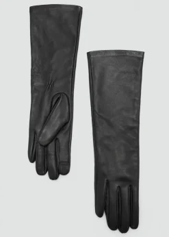 MANGO Czapki I Rękawiczki|Akcesoria Skórzane*Długie rękawiczki skórzane