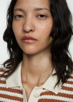 MANGO Koszulki*Dwukolorowa koszulka z dzianiny