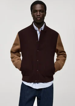 MANGO Kurtki I Koszule Wierzchnie*Dwukolorowa kurtka bomber