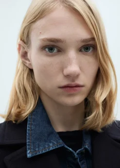 MANGO Płaszcze*Dwurzędowy płaszcz z wełny